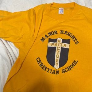 VINTAGE CHRISTIAN SCHOOL T SHIRT FROM THE early 80s
